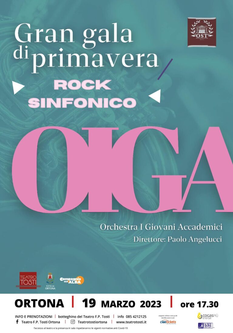 Al Teatro Tosti, domenica 19 marzo, con il “Gran Gala di primavera” dell’Orchestra I Giovani Accademici
