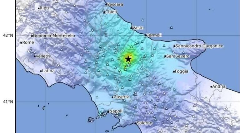 Una scossa di terremoto di magnitudo 4,6 ha colpito nella notte il Molise. Avvertita da Pescara a Napoli