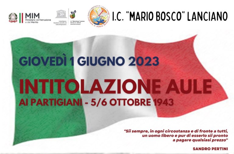 Le aule della scuola Eroi Ottobrini intitolate ai martiri Lancianesi