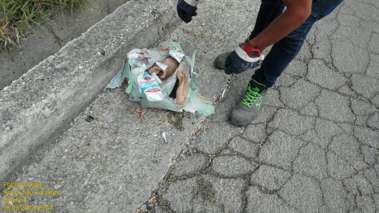 Rocca San Giovanni, l’amministrazione comunale avvia controlli serrati contro l’abbandono dei rifiuti