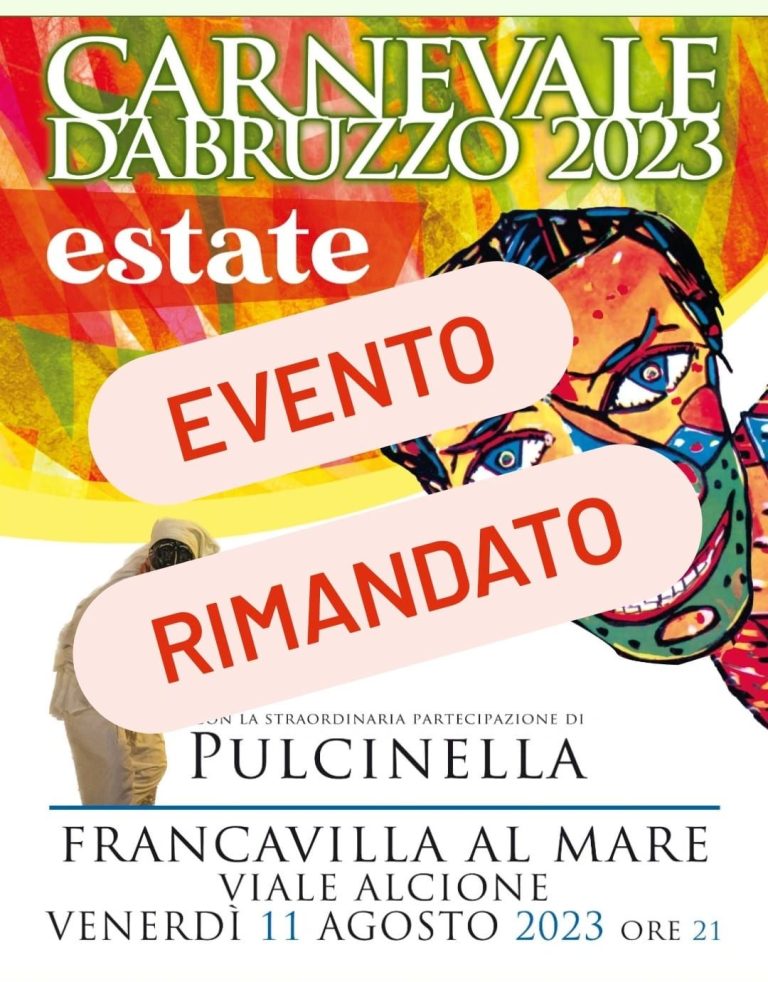 Rinviata per lutto l’edizione del Carnevale estivo