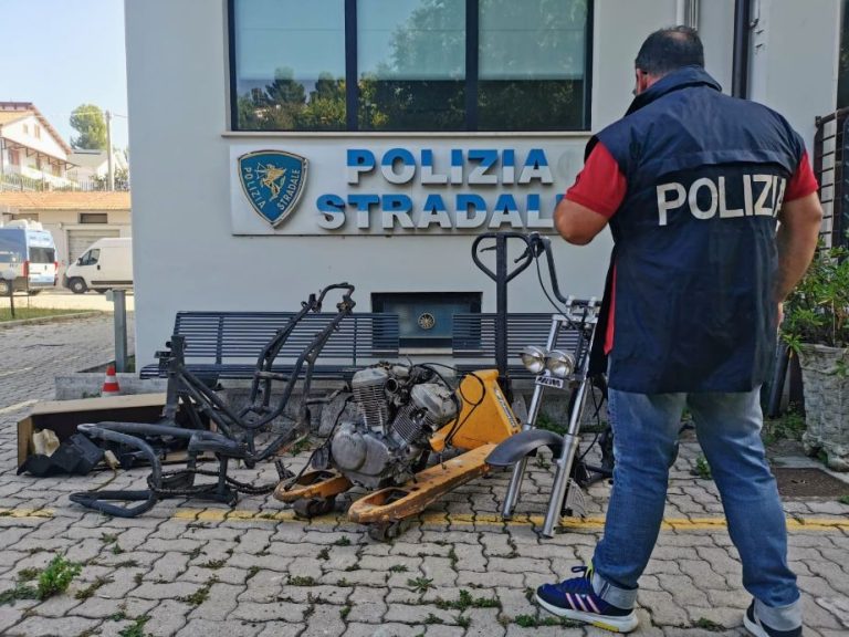 moto rubata a tollo