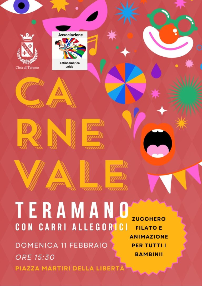 Appuntamento domenica con il carnevale teramano