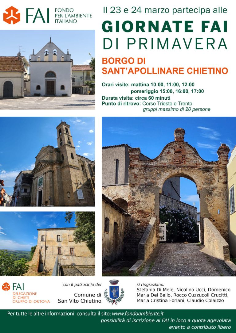 Per le Giornate Fai il 23 e 24 marzo, l’antico borgo di Sant’Apollinare vi aspetta per farsi scoprire in tutte le sue meraviglie