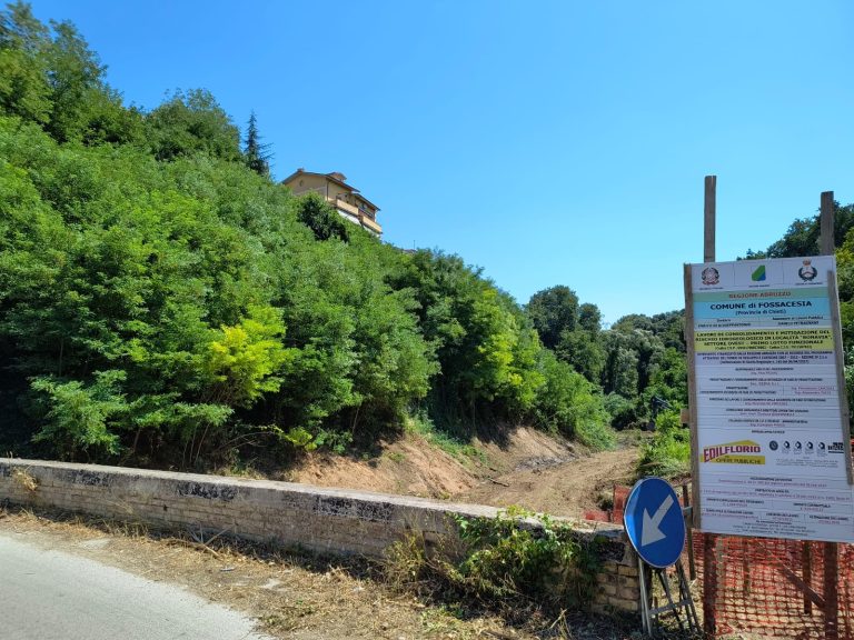 A Fossacesia ripartono dopo quattro anni di stop i lavori in via Bonavia