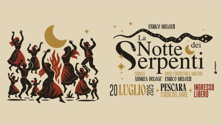 “La Notte dei Serpenti” sbarca al mare di Pescara: il 20 luglio torna l’identità abruzzese
