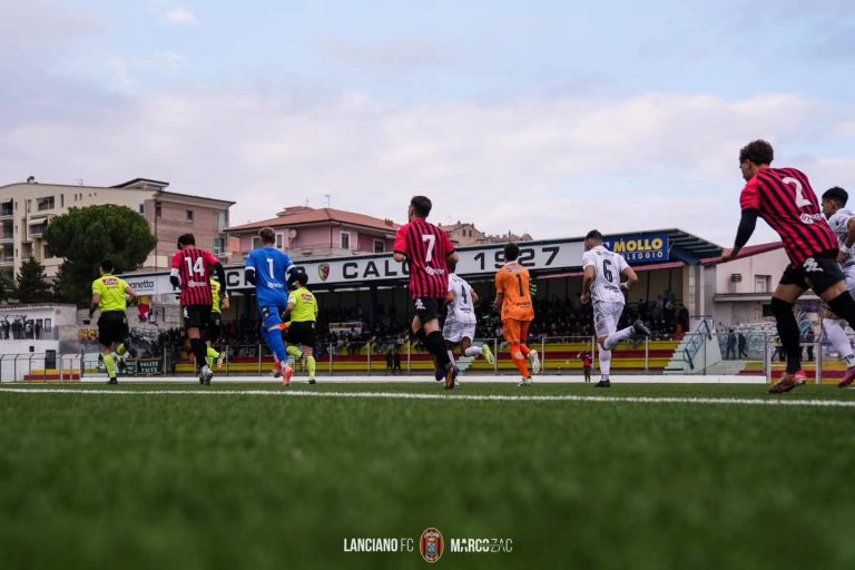Eccellenza, Mosciano-Lanciano 0-3: show rossonero, Santirocco scatenato. D’Eramo chiude il tris