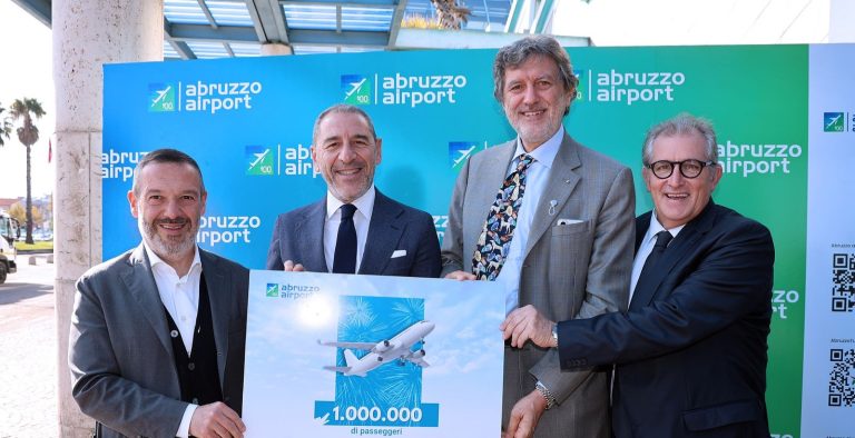 L’aeroporto d’Abruzzo supera il milione di passeggeri
