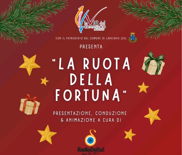 A Lanciano arriva “La Ruota della Fortuna”: un pomeriggio di giochi, musica e premi nel cuore della città