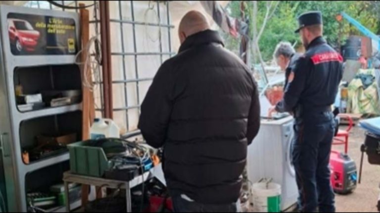 Lanciano, i carabinieri Forestali scoprono un’attività illecita di riciclaggio e stoccaggio materiali ferrosi