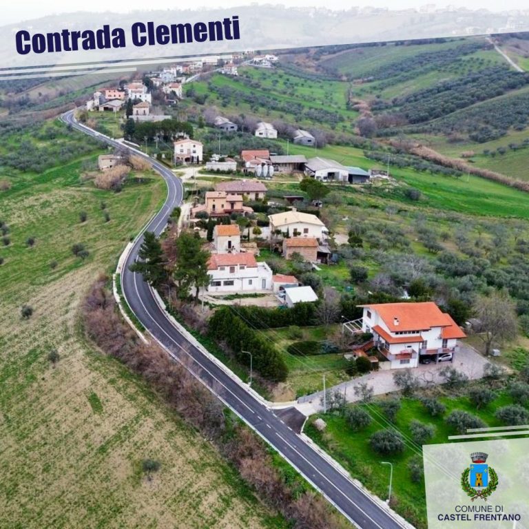 Castel Frentano, conclusi i lavori di riqualificazione in Contrada Clementi – “S.C. Clementi – Paduli”